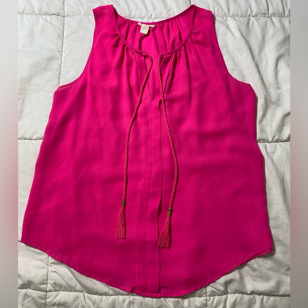 Japna Fuchsia Sleeveless Blouse